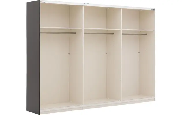 Goossens kledingkast easy storage sdk zwart hoogwaardig meubelplaat - 8190723-04