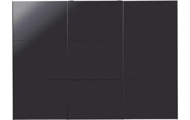 Goossens kledingkast easy storage sdk zwart hoogwaardig meubelplaat - 8190723-09
