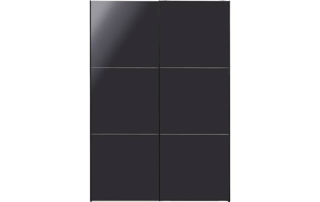Goossens kledingkast easy storage sdk zwart hoogwaardig meubelplaat - 8190730-09