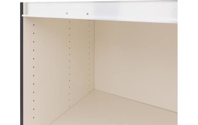 Goossens kledingkast easy storage sdk zwart hoogwaardig meubelplaat - 8190748-05
