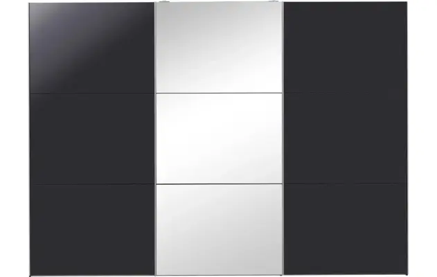 Goossens kledingkast easy storage sdk zwart hoogwaardig meubelplaat - 8190765-02