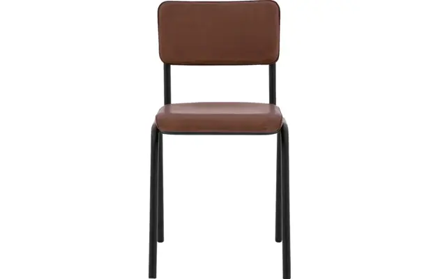 Goossens eetkamerstoel chaplin bruin leer - 8190780-01