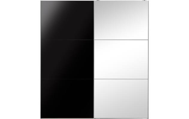 Goossens kledingkast easy storage sdk zwart hoogwaardig meubelplaat - 8190888-01