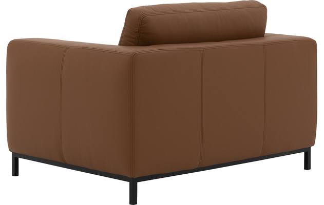 Goossens excellent loveseat massimo bruin leer - 8190944-03