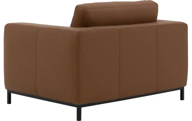 Goossens excellent loveseat massimo bruin leer - 8190944-03