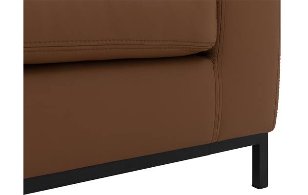 Goossens excellent loveseat massimo bruin leer - 8190944-05