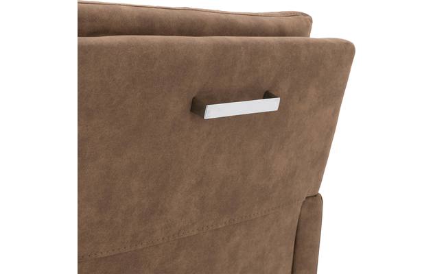 Goossens eetkamerstoel leen bruin microvezel - 8190994-04