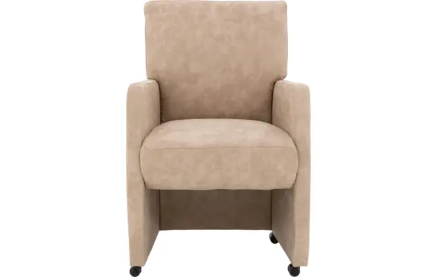 Goossens eetkamerstoel leen beige microvezel - 8190995-01