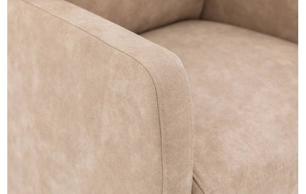 Goossens eetkamerstoel leen beige microvezel - 8190995-06
