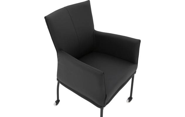 Goossens eetkamerstoel funk zwart leer - 8191000-04