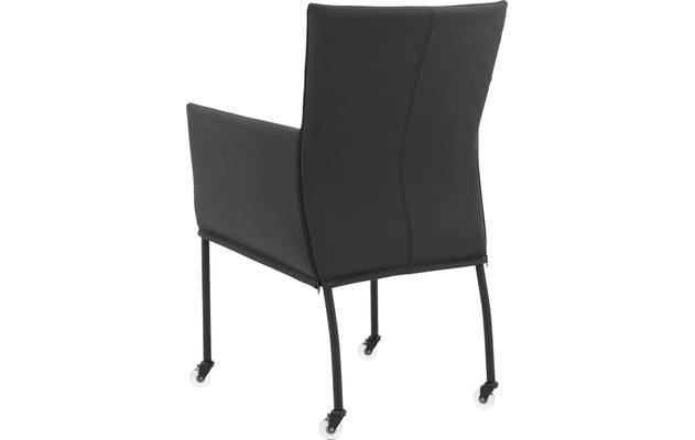 Goossens eetkamerstoel funk zwart leer - 8191000-05