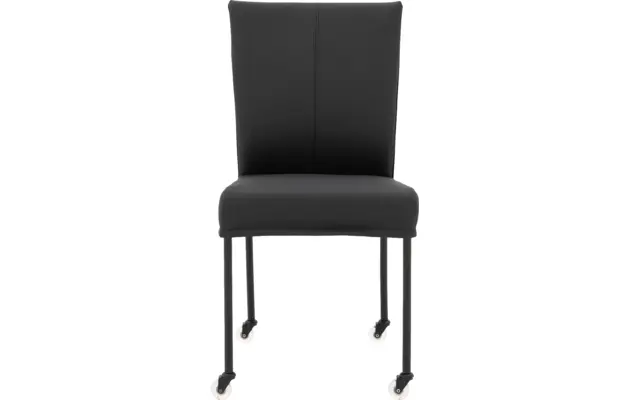 Goossens eetkamerstoel funk zwart leer - 8191001-01