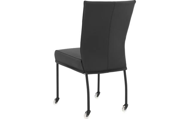 Goossens eetkamerstoel funk zwart leer - 8191001-03
