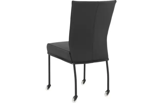 Goossens eetkamerstoel funk zwart leer - 8191001-03