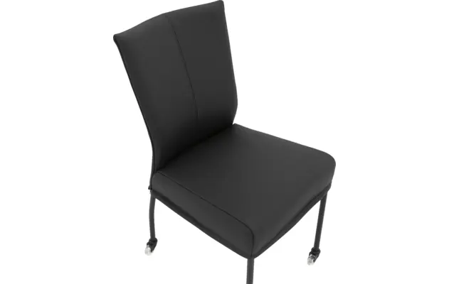Goossens eetkamerstoel funk zwart leer - 8191001-04