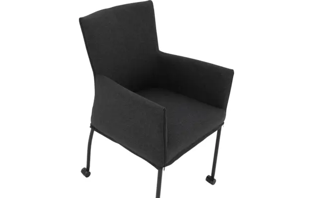 Goossens eetkamerstoel funk grijs stof - 8191002-03
