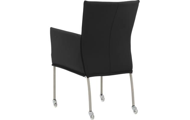 Goossens eetkamerstoel funk zwart leer - 8191009-03