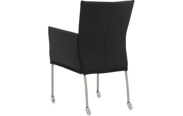 Goossens eetkamerstoel funk zwart leer - 8191009-03