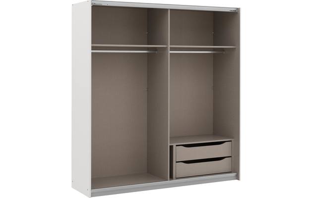 Goossens basic kledingkast memphis completo wit hoogwaardig meubelplaat - 8191029-02
