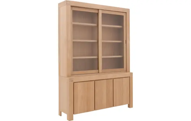 Goossens buffetkast clear blank eiken - 8191053-04