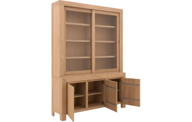 Goossens buffetkast clear blank eiken - 8191053-06