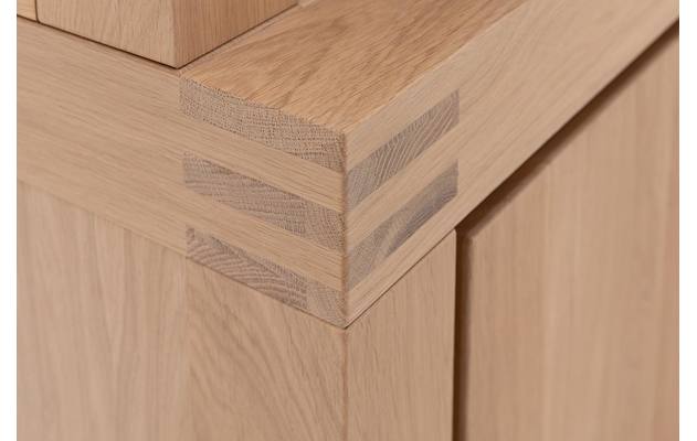 Goossens buffetkast clear blank eiken - 8191053-08