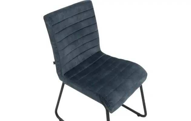 Goossens eetkamerstoel dax blauw stof - 8191159-04