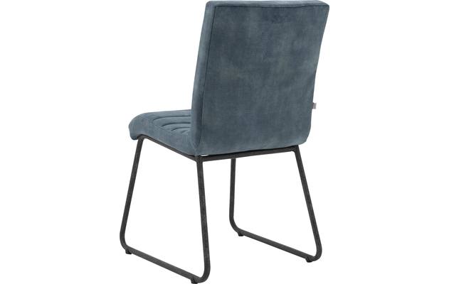 Goossens eetkamerstoel dax blauw stof - 8191159-05