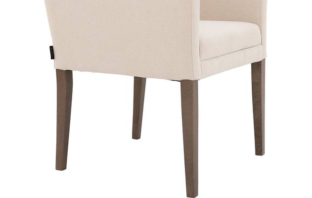 Goossens eetkamerstoel pearl wit stof - 8191166-03