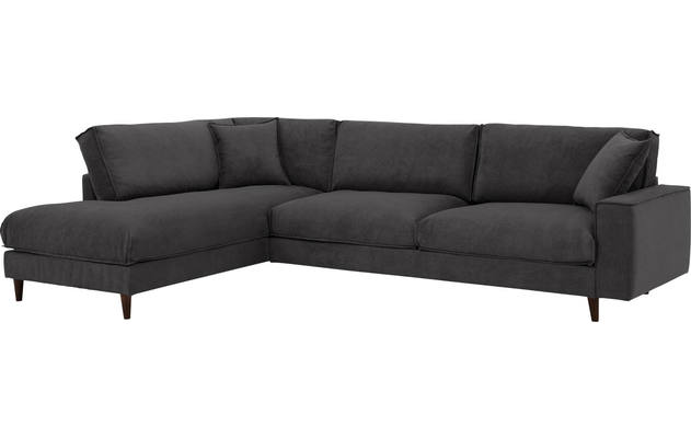 Goossens hoekbank jonas grijs stof - 8191185-1456-02-gespiegeld