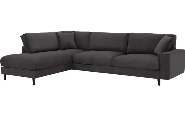 Goossens hoekbank jonas grijs stof - 8191185-1456-02-gespiegeld