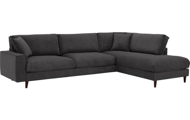 Goossens hoekbank jonas grijs stof - 8191185-1456-02