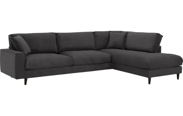 Goossens hoekbank jonas grijs stof - 8191185-1456-02