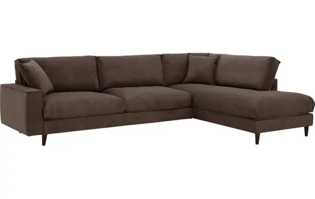Goossens hoekbank jonas grijs stof - 8191185-1458-02