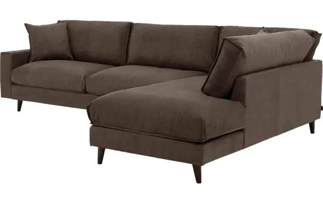 Goossens hoekbank jonas grijs stof - 8191185-1458-03