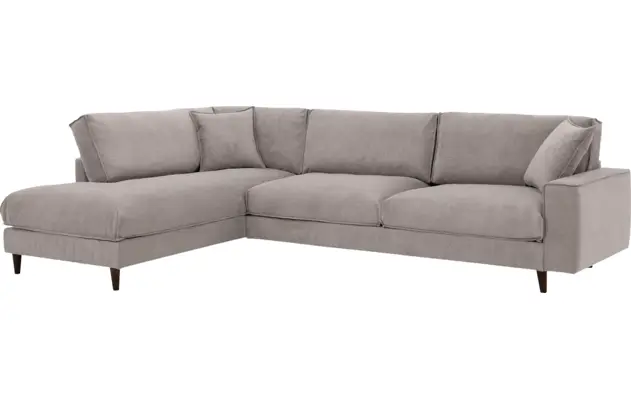 Goossens hoekbank jonas beige stof - 8191185-1459-02-gespiegeld