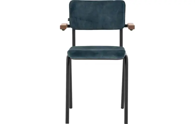 Goossens eetkamerstoel chaplin blauw stof - 8191697-01