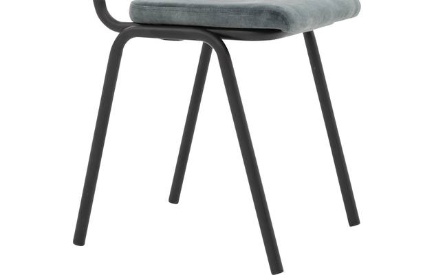 Goossens eetkamerstoel chaplin grijs stof - 8191698-03