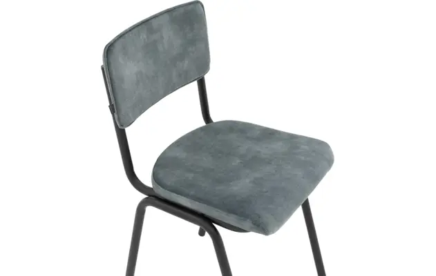 Goossens eetkamerstoel chaplin grijs stof - 8191698-04