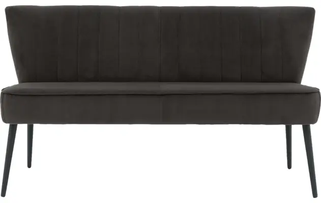Goossens eetkamerbank rob bruin stof - 8191699-01