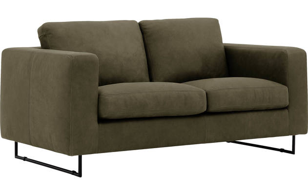 Goossens excellent zitbank jovani groen leer - 8192111-418-02