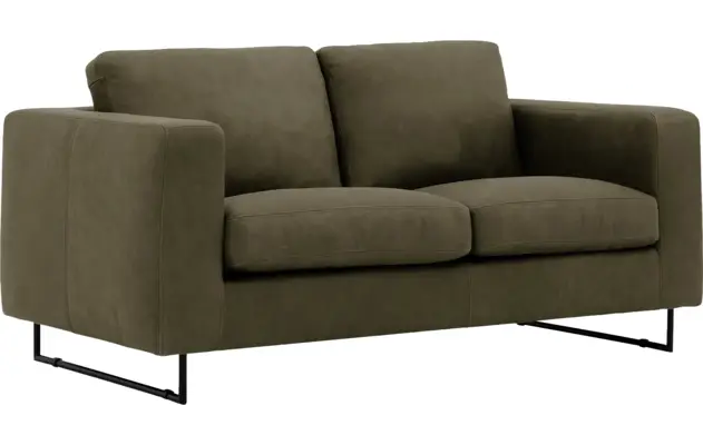 Goossens excellent zitbank jovani groen leer - 8192111-418-02