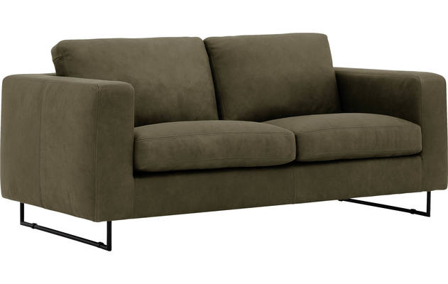Goossens excellent zitbank jovani groen leer - 8192112-418-02