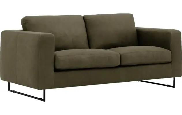 Goossens excellent zitbank jovani groen leer - 8192112-418-02