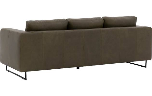 Goossens excellent zitbank jovani groen leer - 8192113-03