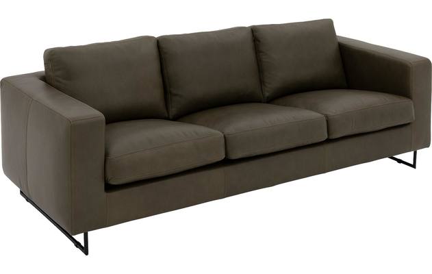 Goossens excellent zitbank jovani groen leer - 8192113-04