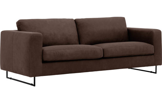 Goossens excellent zitbank jovani bruin leer - 8192113-420-02