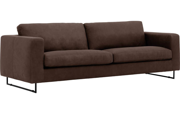 Goossens excellent zitbank jovani bruin leer - 8192114-420-02