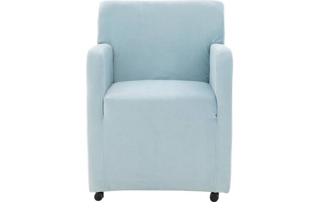 Goossens eetkamerstoel montana blauw stof - 8192119-01