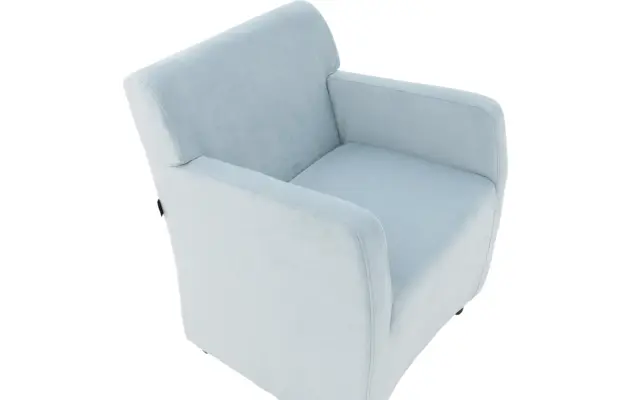 Goossens eetkamerstoel montana blauw stof - 8192119-04